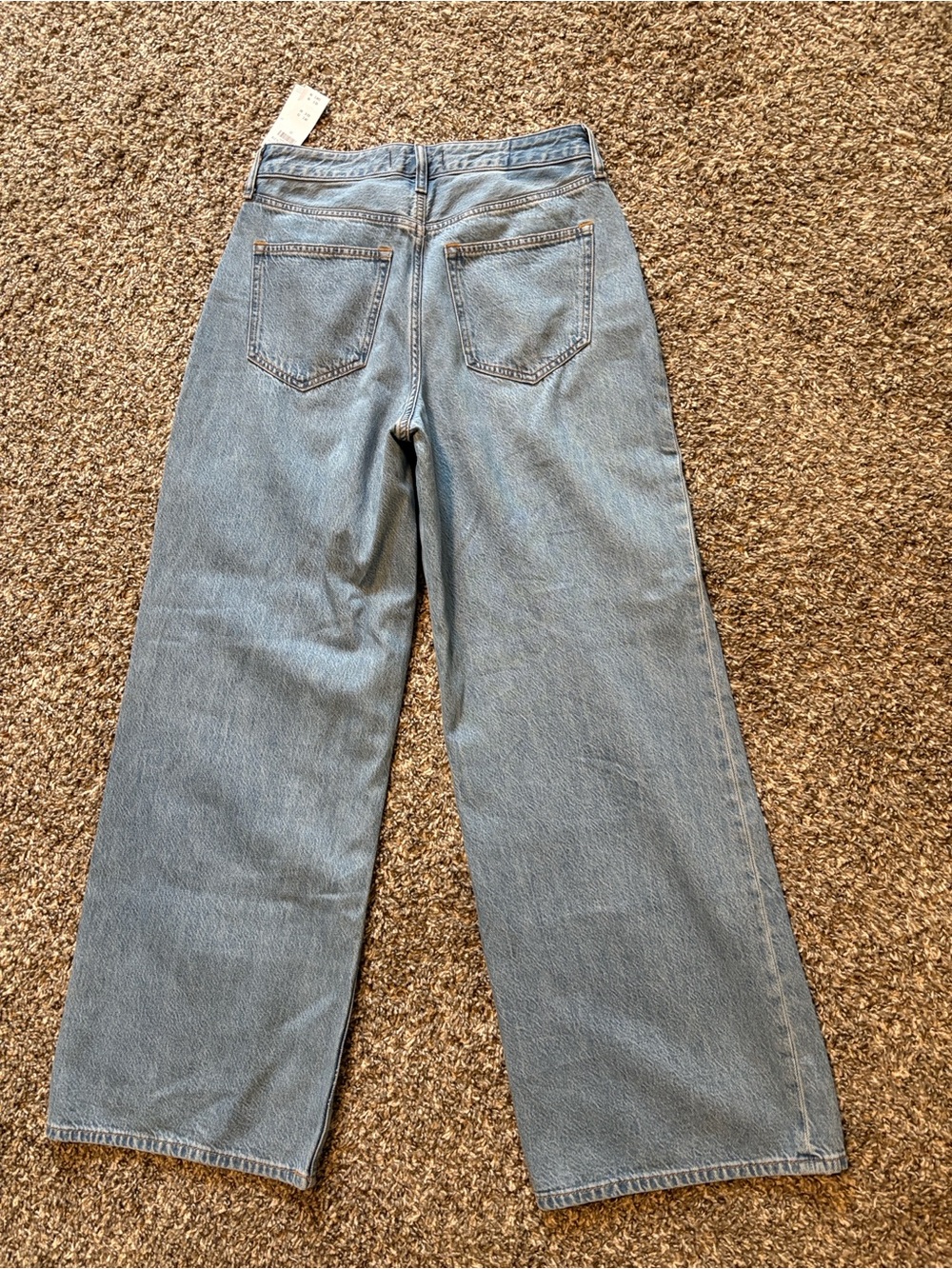 Abercrombie & Fitch Light Blue Wide Leg Jeans - Picture 4 of 4